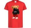 Дитяча футболка Bear swag Червоний фото