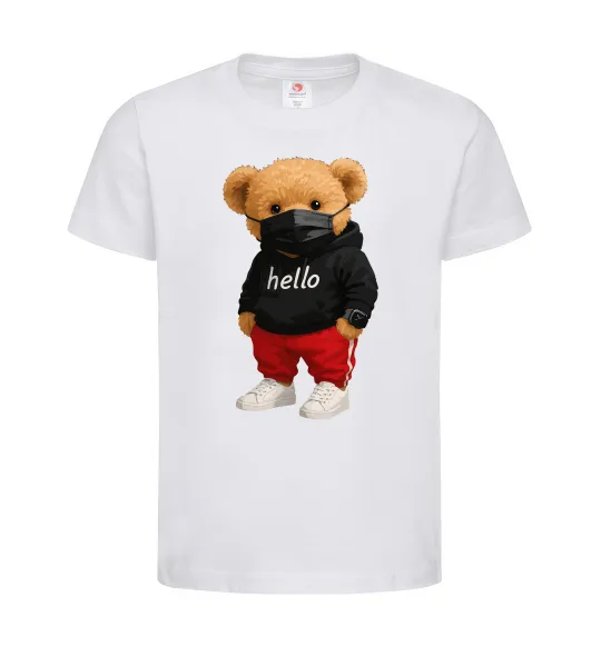 Дитяча футболка Bear swag Білий фото