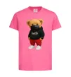 Дитяча футболка Bear swag Яскраво-рожевий фото