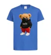 Дитяча футболка Bear swag Яскраво-синій фото
