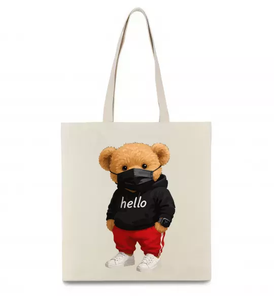 Эко-сумка Bear swag Бежевый фото