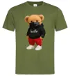 Мужская футболка Bear swag Оливковый Мужская футболка Bear swag Оливковый фото