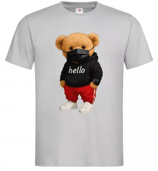 Мужская футболка Bear swag Серый фото