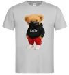 Мужская футболка Bear swag Серый Мужская футболка Bear swag Серый фото