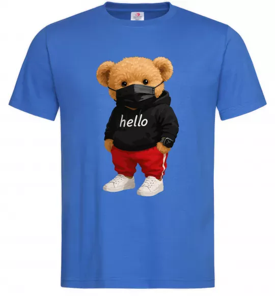 Мужская футболка Bear swag Ярко-синий фото