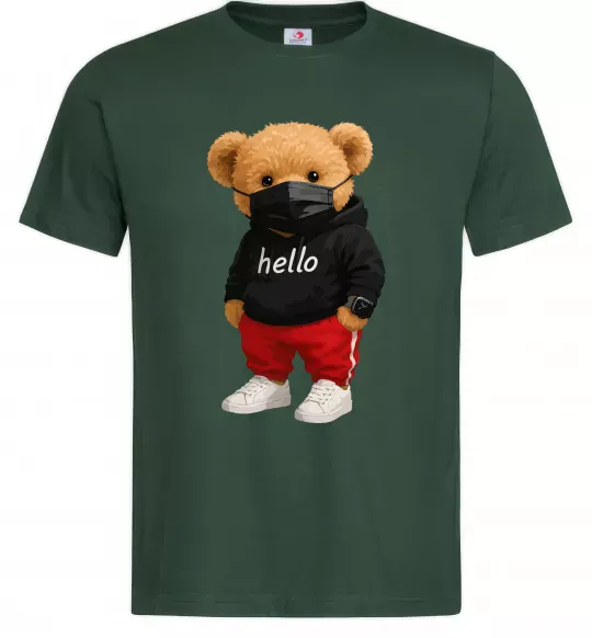 Мужская футболка Bear swag Темно-зеленый фото