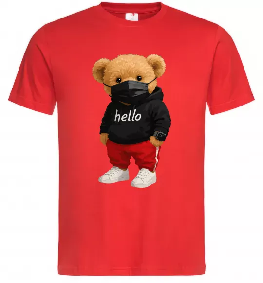 Мужская футболка Bear swag Красный фото