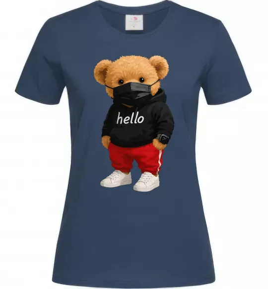 Женская футболка Bear swag Темно-синий фото