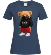 Женская футболка Bear swag Темно-синий фото