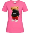 Женская футболка Bear swag Ярко-розовый фото