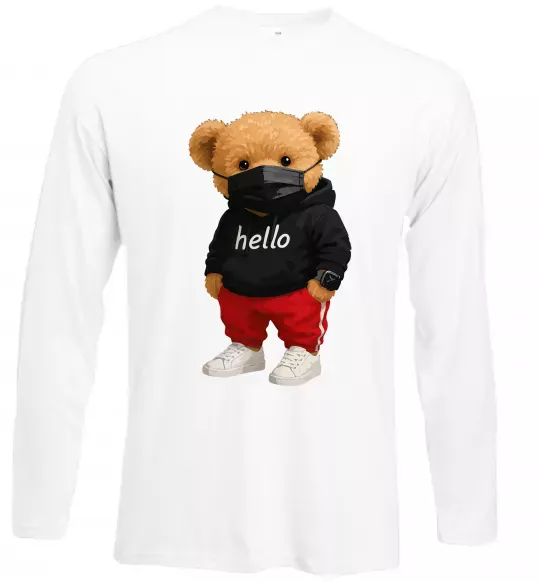 Лонгслів Bear swag Білий фото