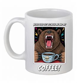 Чашка керамическая Bear with coffee