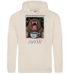 Женская толстовка (худи) Bear with coffee Таш фото