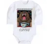 Детский боди Bear with coffee Белый фото
