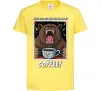 Детская футболка Bear with coffee Лимонный фото