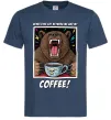 Мужская футболка Bear with coffee Темно-синий Мужская футболка Bear with coffee Темно-синий фото