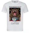 Мужская футболка Bear with coffee Белый Мужская футболка Bear with coffee Белый фото