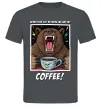 Мужская футболка Bear with coffee Графит Мужская футболка Bear with coffee Графит фото