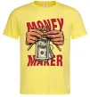 Чоловіча футболка Money maker hands Лимонний фото