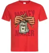 Чоловіча футболка Money maker hands Червоний фото