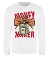 Свитшот Money maker hands Белый фото