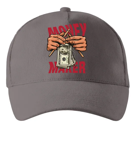 Кепка Money maker hands Серый фото