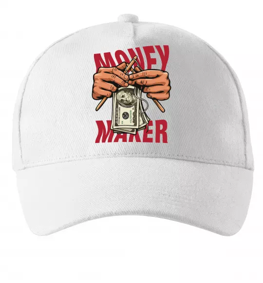 Кепка Money maker hands Белый фото