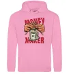 Женская толстовка (худи) Money maker hands Розовый фото