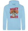 Женская толстовка (худи) Money maker hands Голубой фото