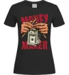 Женская футболка Money maker hands Черный фото