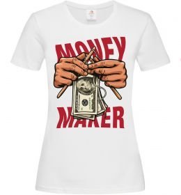 Женская футболка Money maker hands