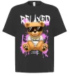 Футболка Оверсайз Relaxed bear Черный фото