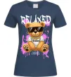 Жіноча футболка Relaxed bear Темно-синій фото