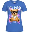 Жіноча футболка Relaxed bear Яскраво-синій фото