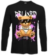 Лонгслив Relaxed bear Черный фото