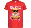 Дитяча футболка Relaxed bear Червоний фото