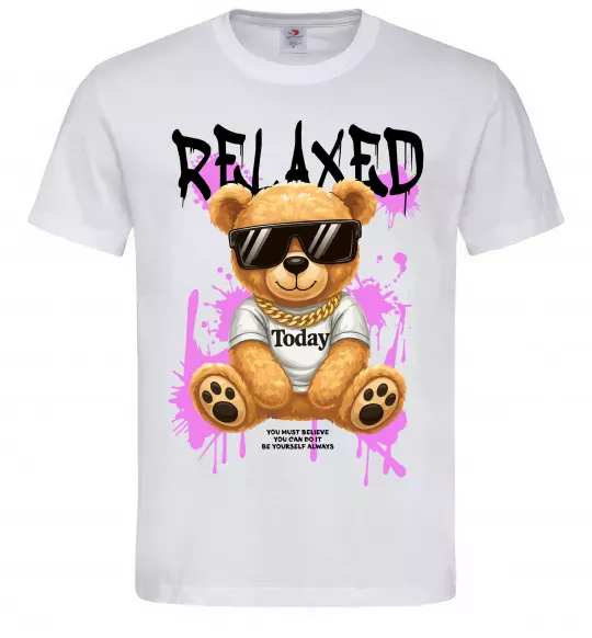 Чоловіча футболка Relaxed bear Білий фото
