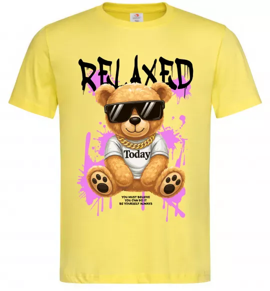 Чоловіча футболка Relaxed bear Лимонний фото