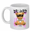 Чашка керамическая Relaxed bear Белый Чашка керамическая Relaxed bear Белый фото
