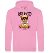 Мужская толстовка (худи) Relaxed bear Розовый фото