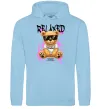 Мужская толстовка (худи) Relaxed bear Голубой фото
