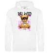 Женская толстовка (худи) Relaxed bear Белый фото