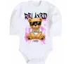 Детский боди Relaxed bear Белый фото