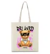 Еко-сумка Relaxed bear Бежевий фото