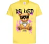 Дитяча футболка Relaxed bear Лимонний фото