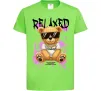Дитяча футболка Relaxed bear Лаймовий фото