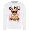 Світшот Relaxed bear Білий фото