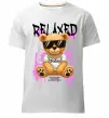 Мужская премиум футболка Relaxed bear Белый фото