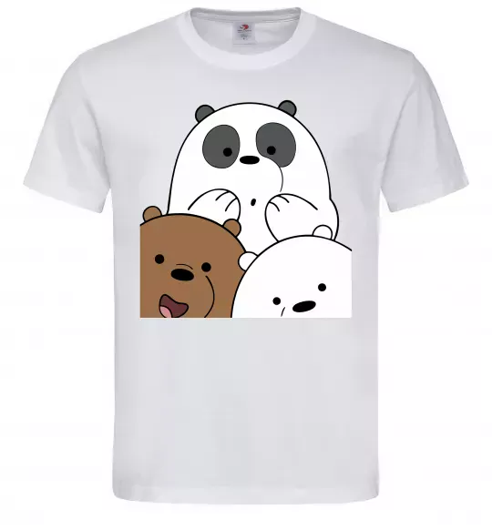 Мужская футболка Намальовані ведмедики Белый фото