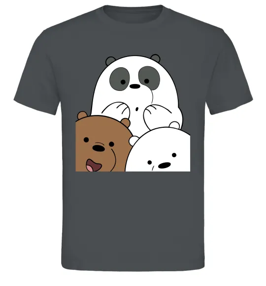 Мужская футболка Намальовані ведмедики Графит фото